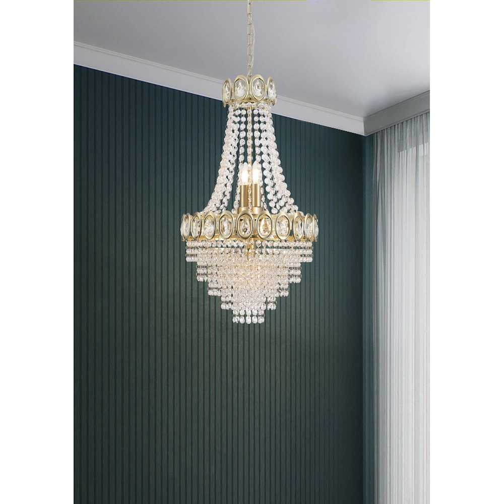 Kroonluchter Louis goud Ø 40cm Searchlight 5053423274607