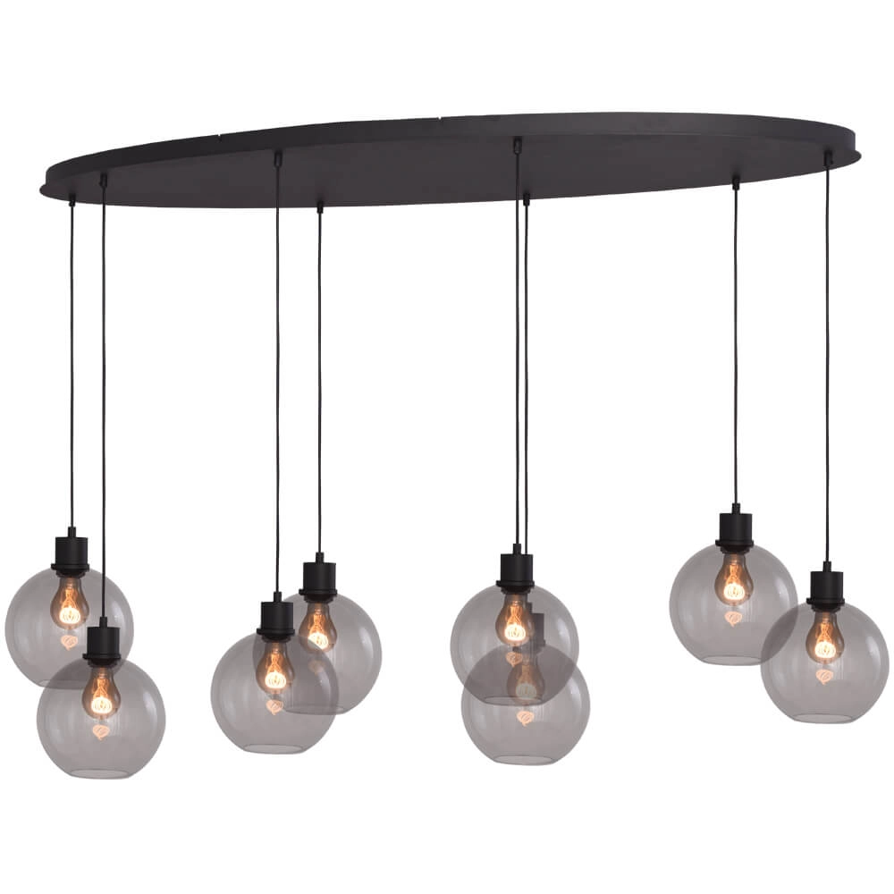 Hanglamp ovaal Lazise Oval 8x Ø 20cm goud Hanglamp ovaal Lazise Oval 8x Ø 20cm goud