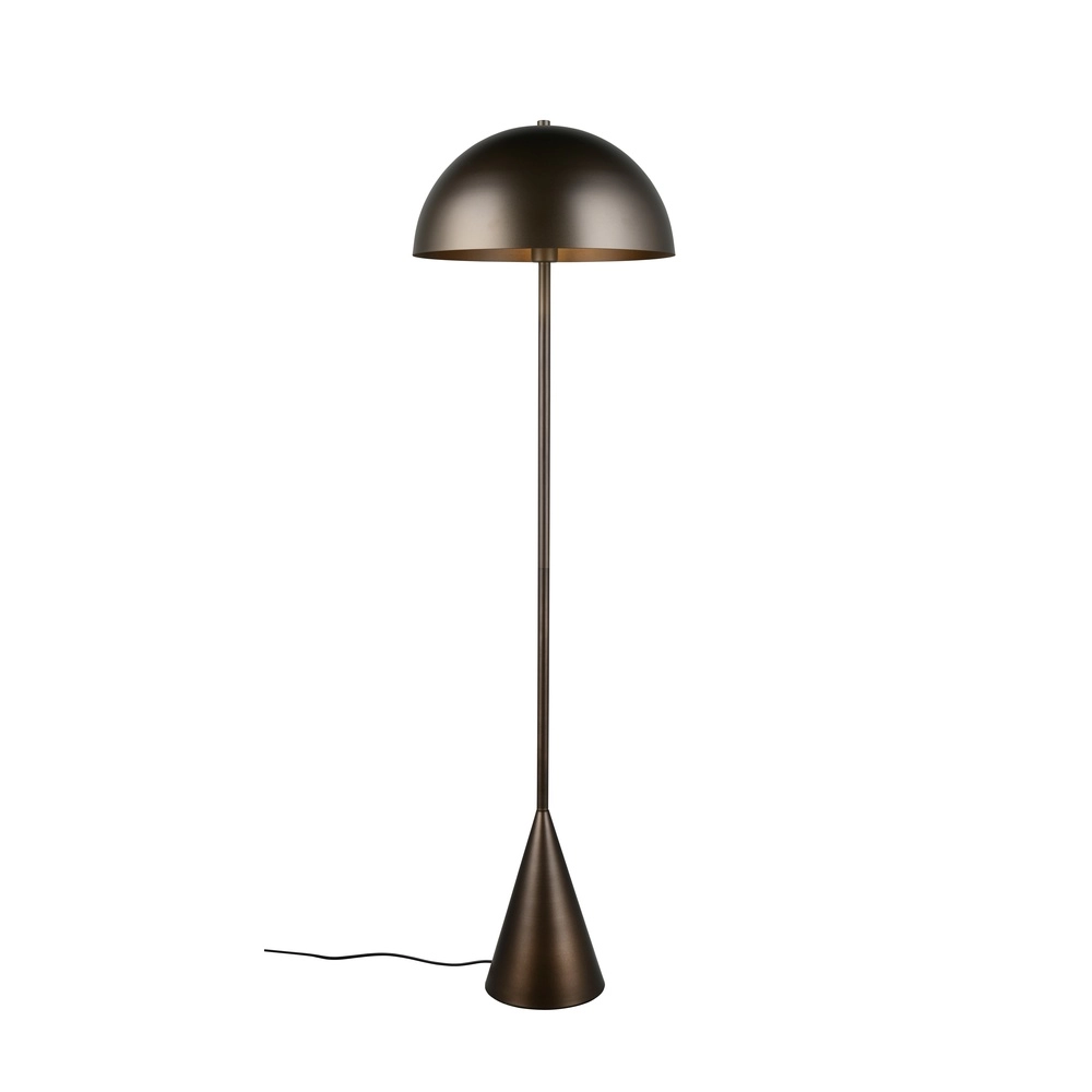 Vloerlamp Alfie platinum bruin