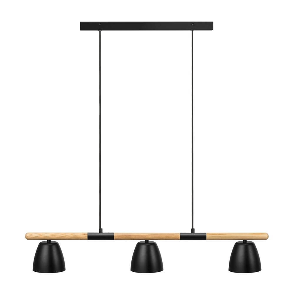 Hanglamp Theo 3-lichts zwart