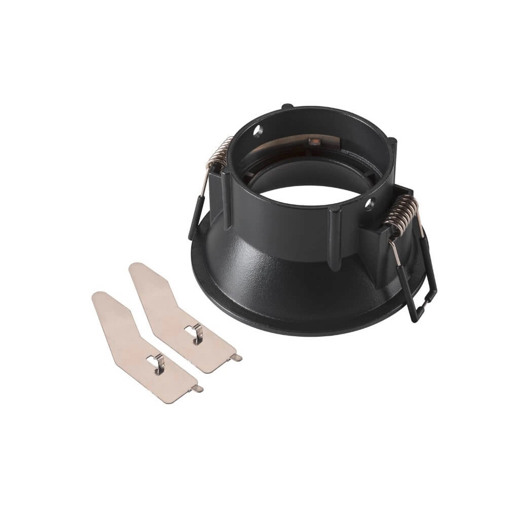 Inbouwring New Tria 75 rond zwart - verdiept - zonder fitting SLV 4024163278331