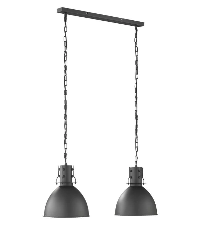 2-lichts hanglamp London industrieel 2-lichts hanglamp London industrieel