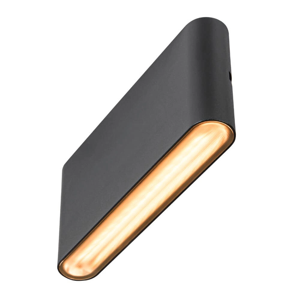 Led muurspot Oval 18 Up & down - zwart SLV 4024163273442