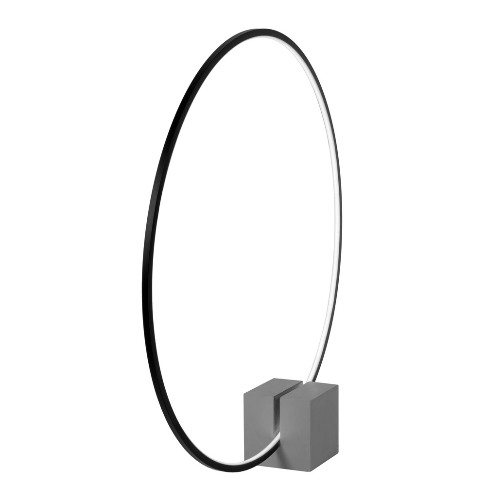 Zwarte tafellamp Cirkelis rond Ø 83cm