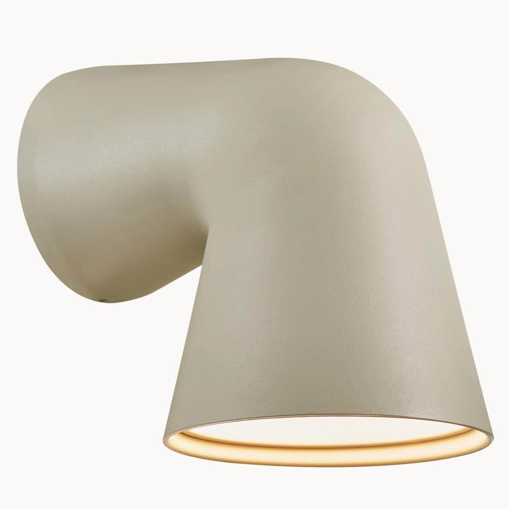 Design wandlamp Front zand bruin