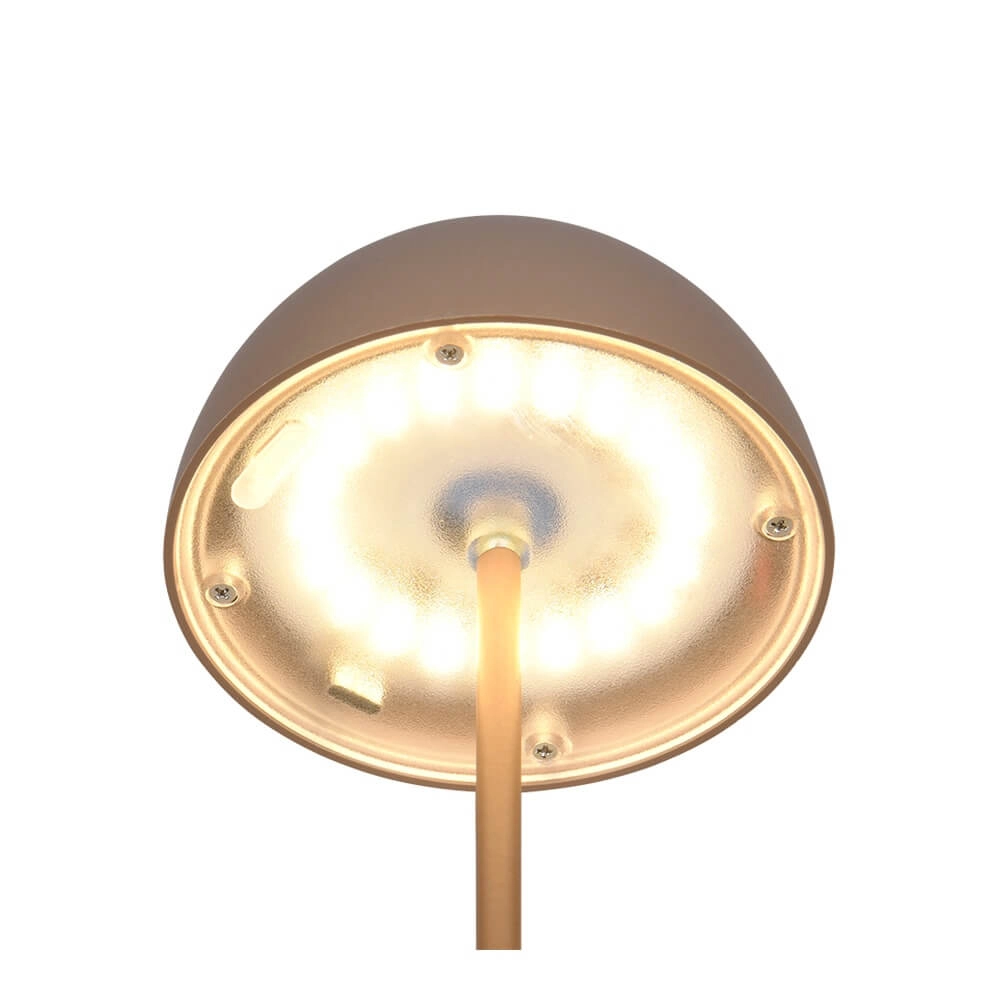 Oplaadbaar tafellampje Ortiz koffiebruin Trio 4017807643374