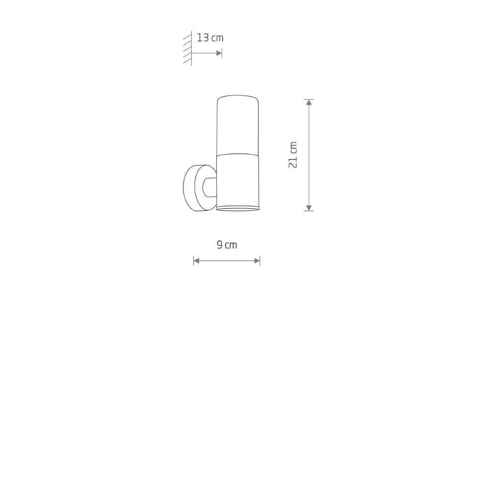 Design wandlamp Ida zwart Lyora 5903139113717