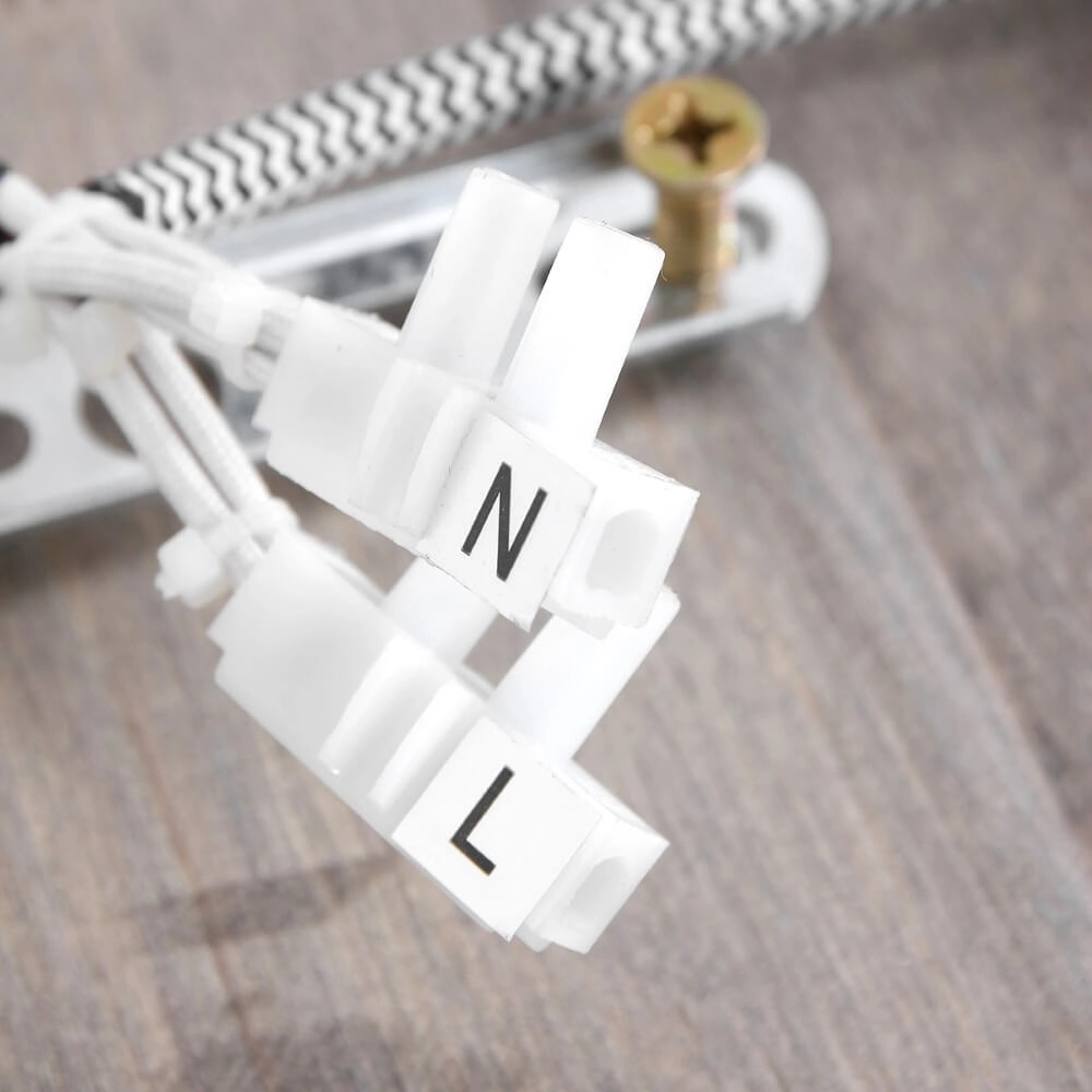 Industriële plafondlamp Gearwood 3-lichts wit met hout Steinhauer 8712746135428