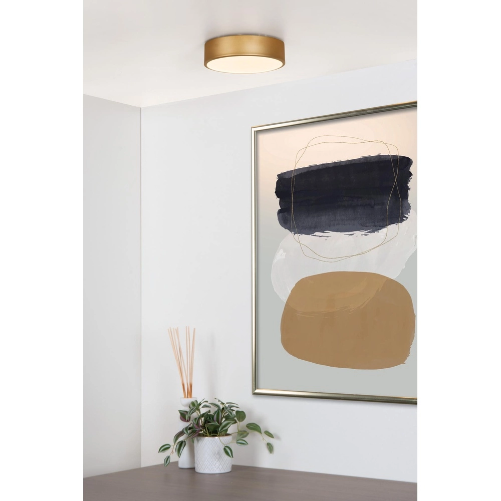 Plafonniere Unar Ø 20cm - 2700K - goud Lucide 5411212791849