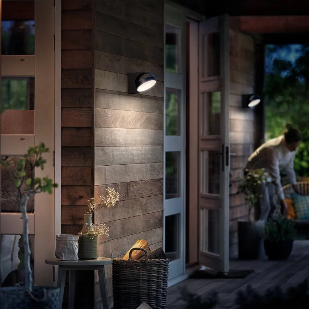 Wandlamp Mimosa antraciet Philips 8719514477254