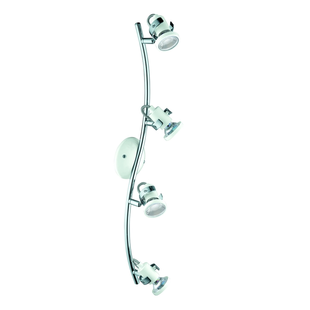 Plafondlamp Tukon 3 chroom 4-lichts