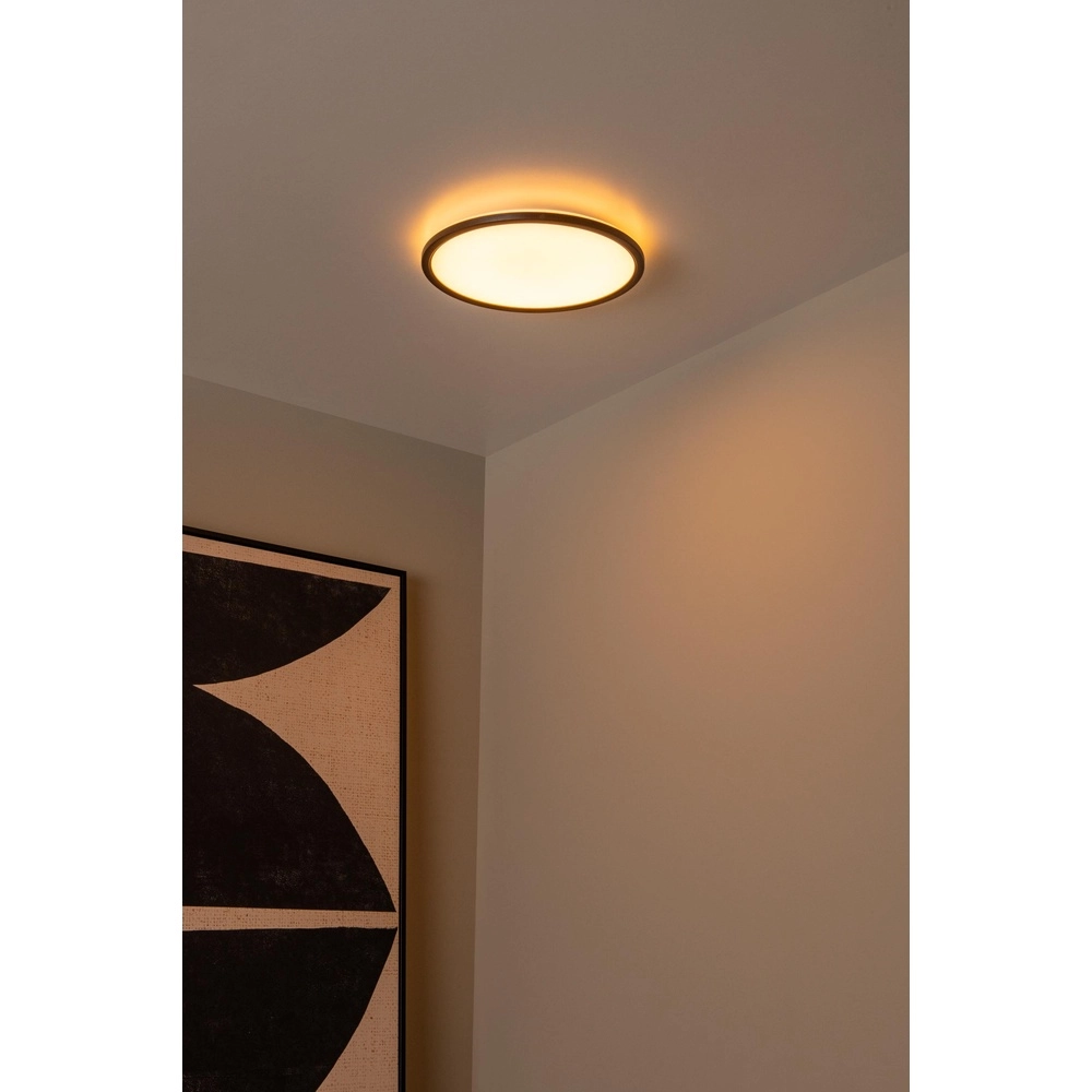 Plafonniere Castor zwart met wit Ø 32cm Lucide 5411212071804