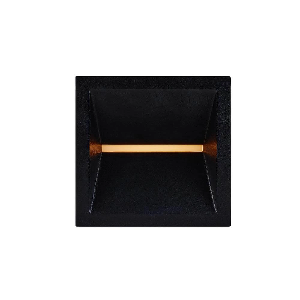Vierkante wandlamp Rivo zwart Nordlux 5704924023521