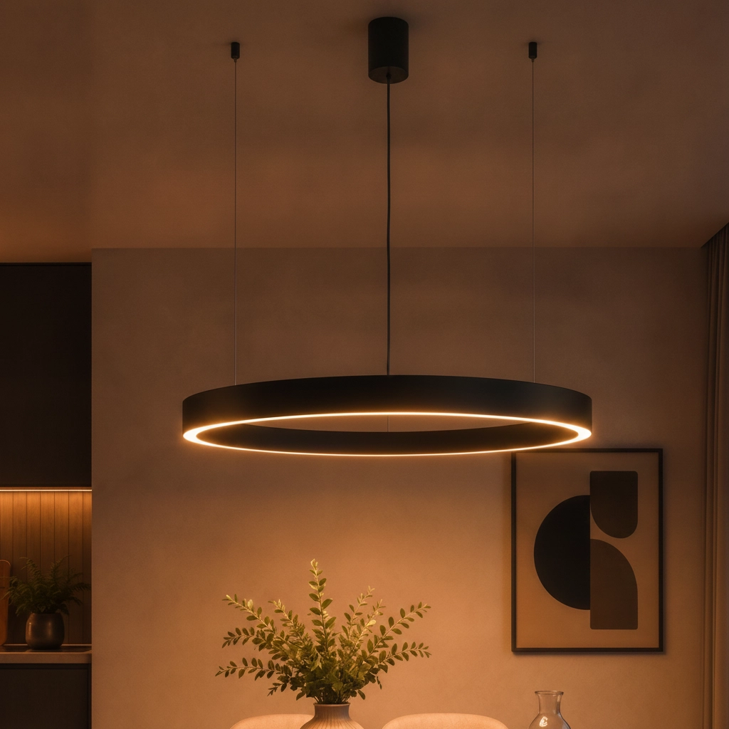 Hanglamp Motif zwart Ø 80cm 3000K