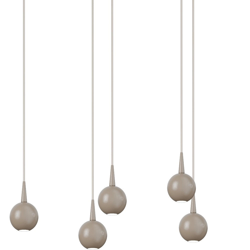 8-lichts hanglamp Talana 130cm beige terra Ø 6cm DTW Masterlight 8718121389189
