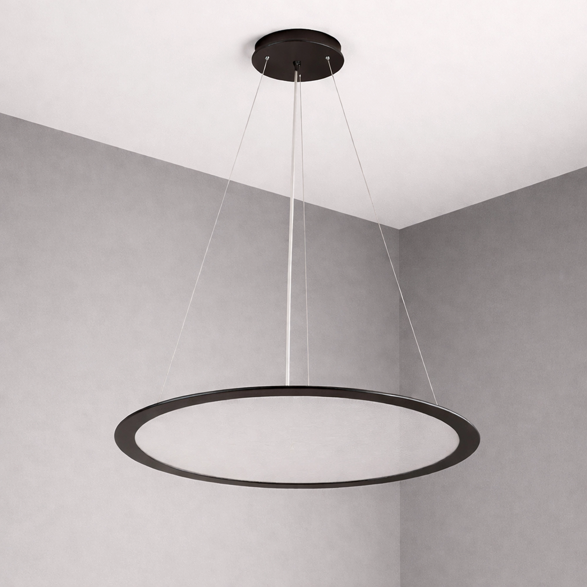 Hanglamp Vistina Ø 58cm zwart Lyora 5053423272641