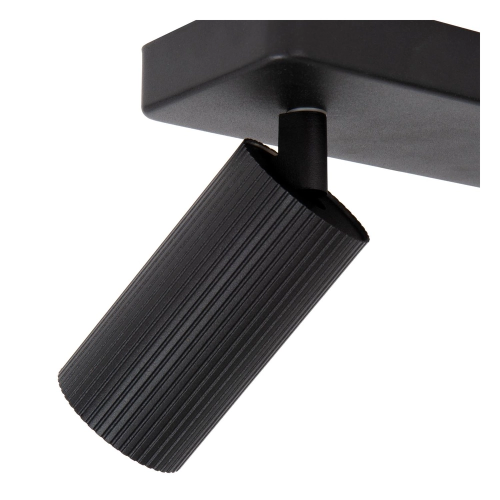Opbouw plafondspot Clubs 2-lichts zwart Lucide 5411212093509