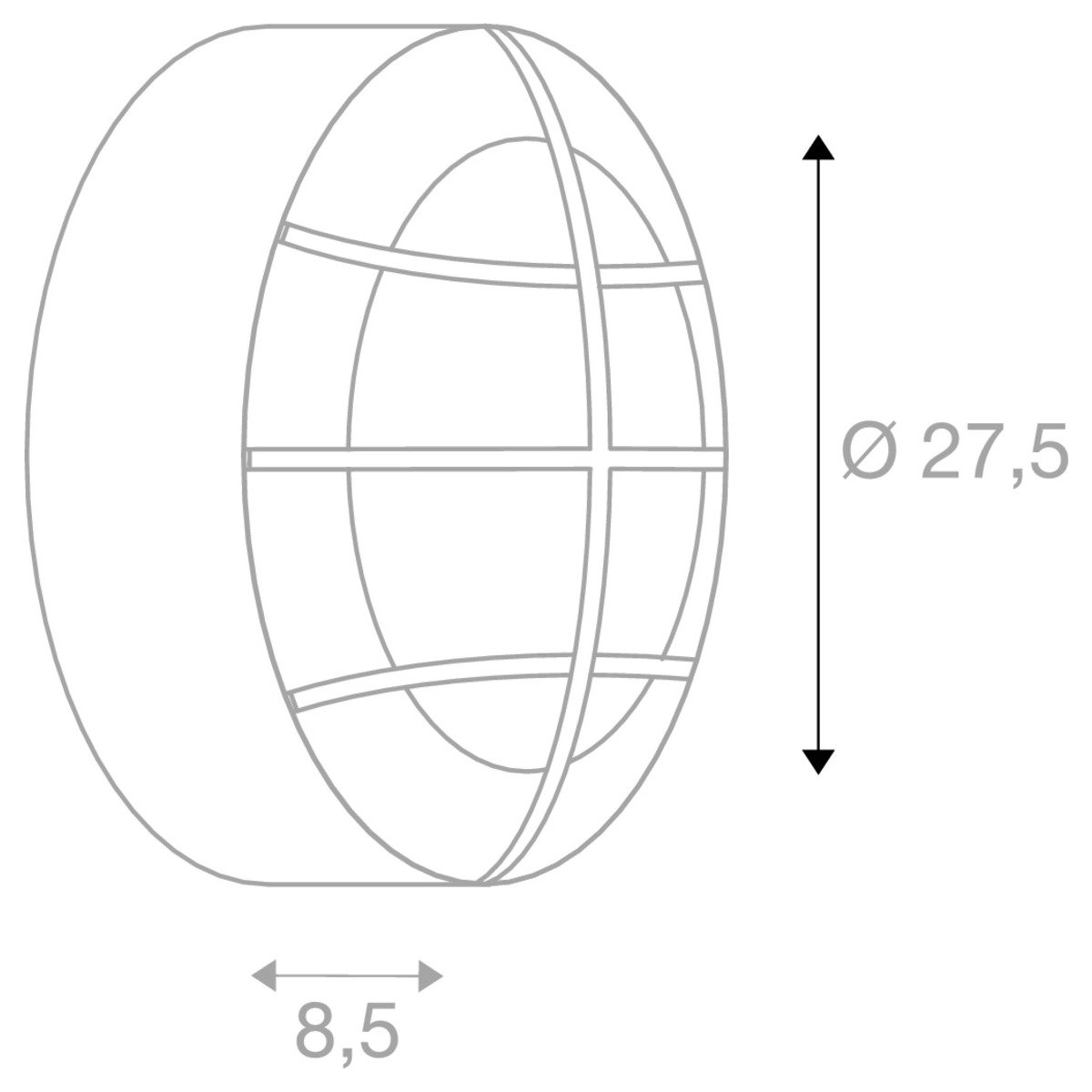Bulan Grid design wand/plafondlamp SLV 4024163110945
