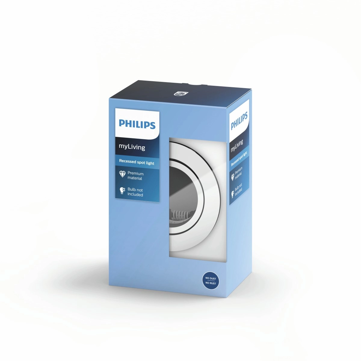 Richtbare inbouwspot Donegal GU10 9cm rond grijs Philips 8718696160855