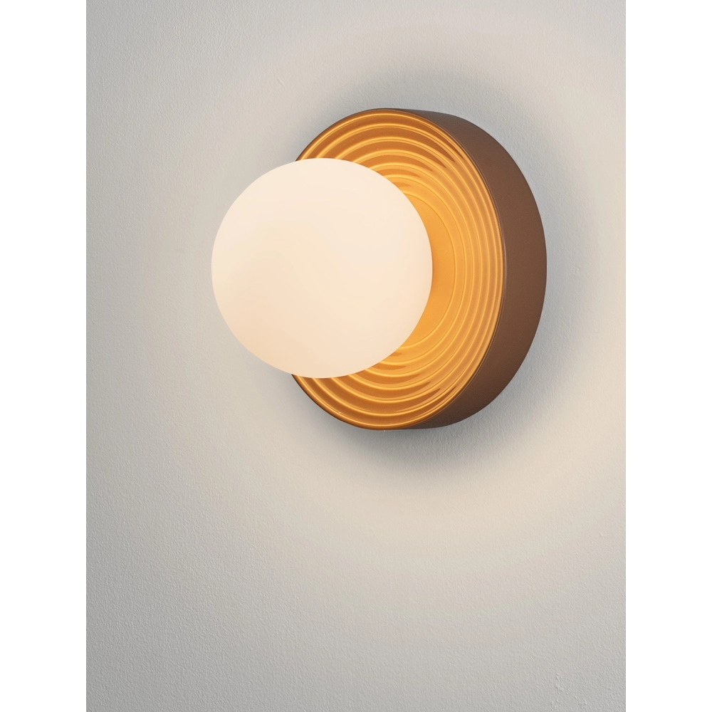 Wandlamp Orbique karamel Ø 22cm Lyora 5212017483898