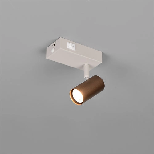 Opbouwspot richtbaar Taryn mokka bruin Trio 4017807685534