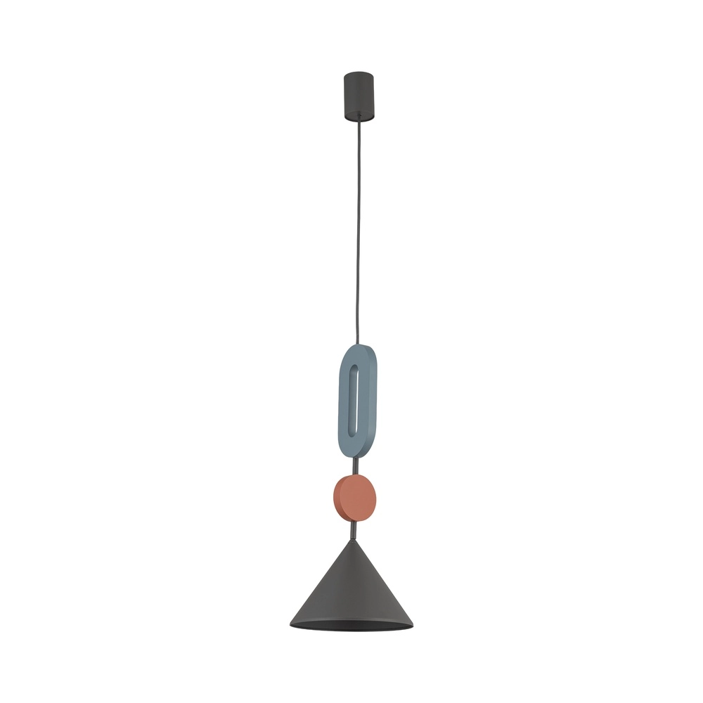 Unieke hanglamp Drops Color umbra blauw Ø 20,5cm Lyora 5903139120982