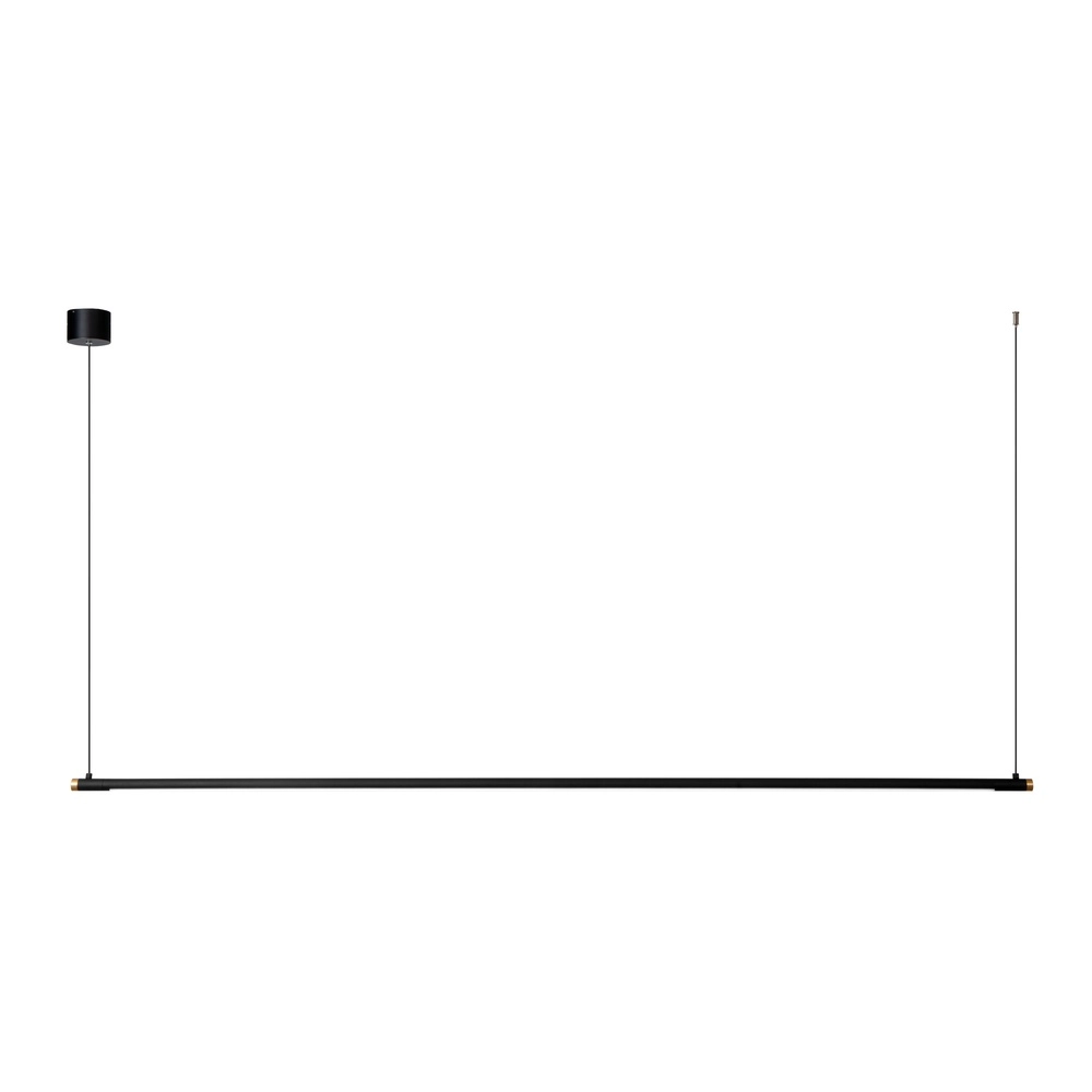 Strakke hanglamp Marnik zwart 200cm Premium by Lucide 5411212421227