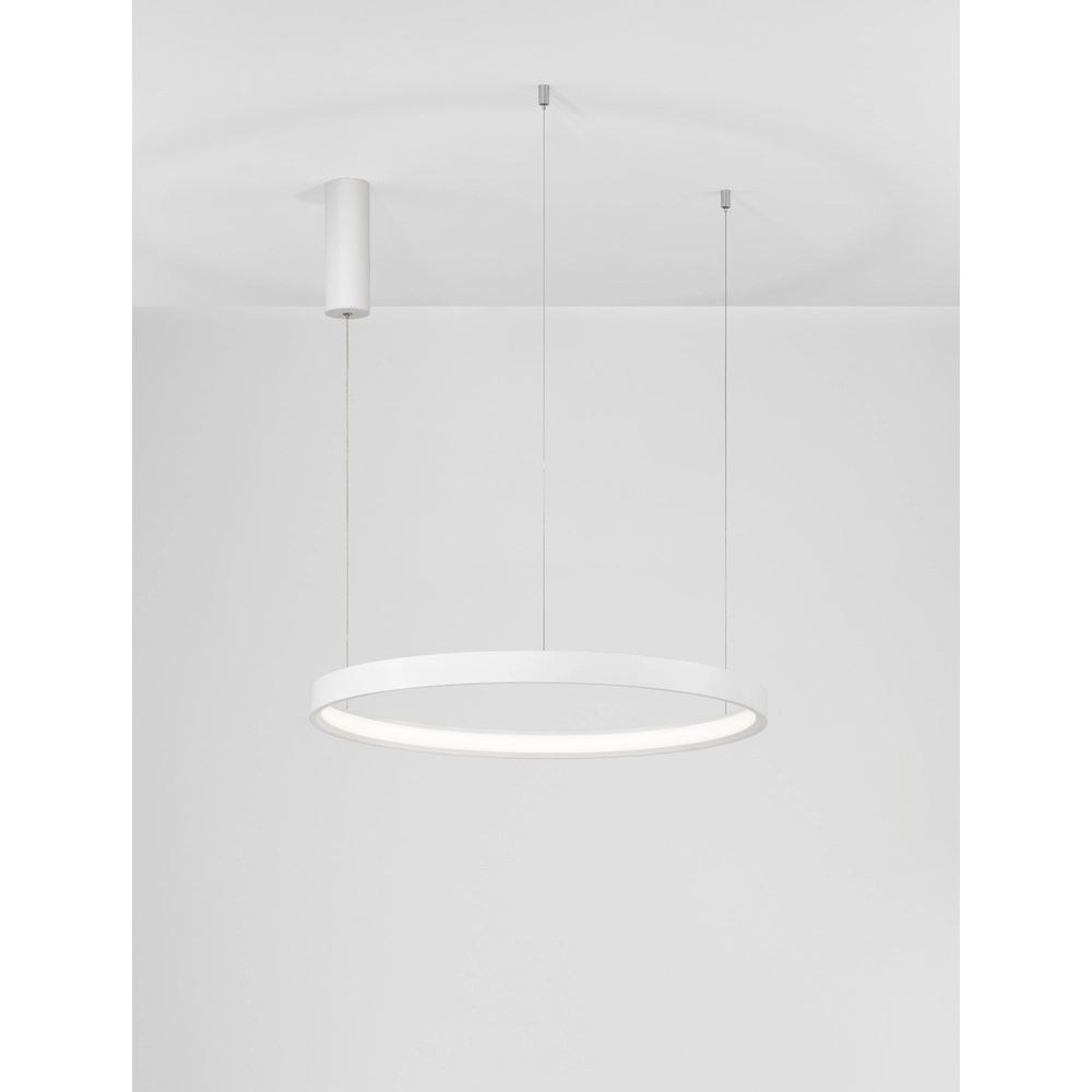 Ronde hanglamp Perrine wit Ø 60cm Lyora 5212017438423