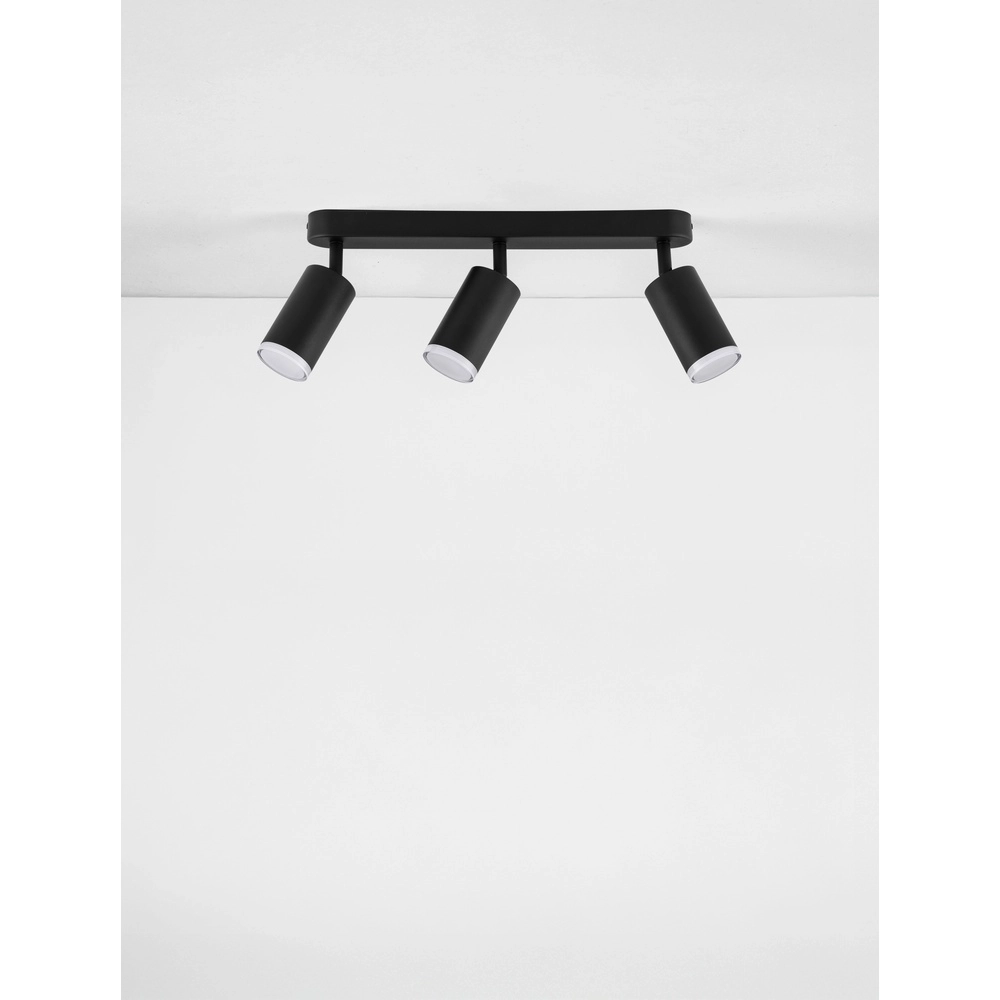 Opbouwspot Mao 3-lichts zwart Lyora 5212017475299