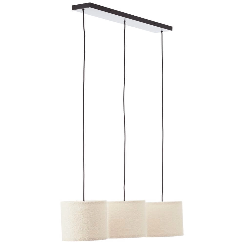 Creme hanglamp Teddy 3-lichts Brilliant 4004353447273