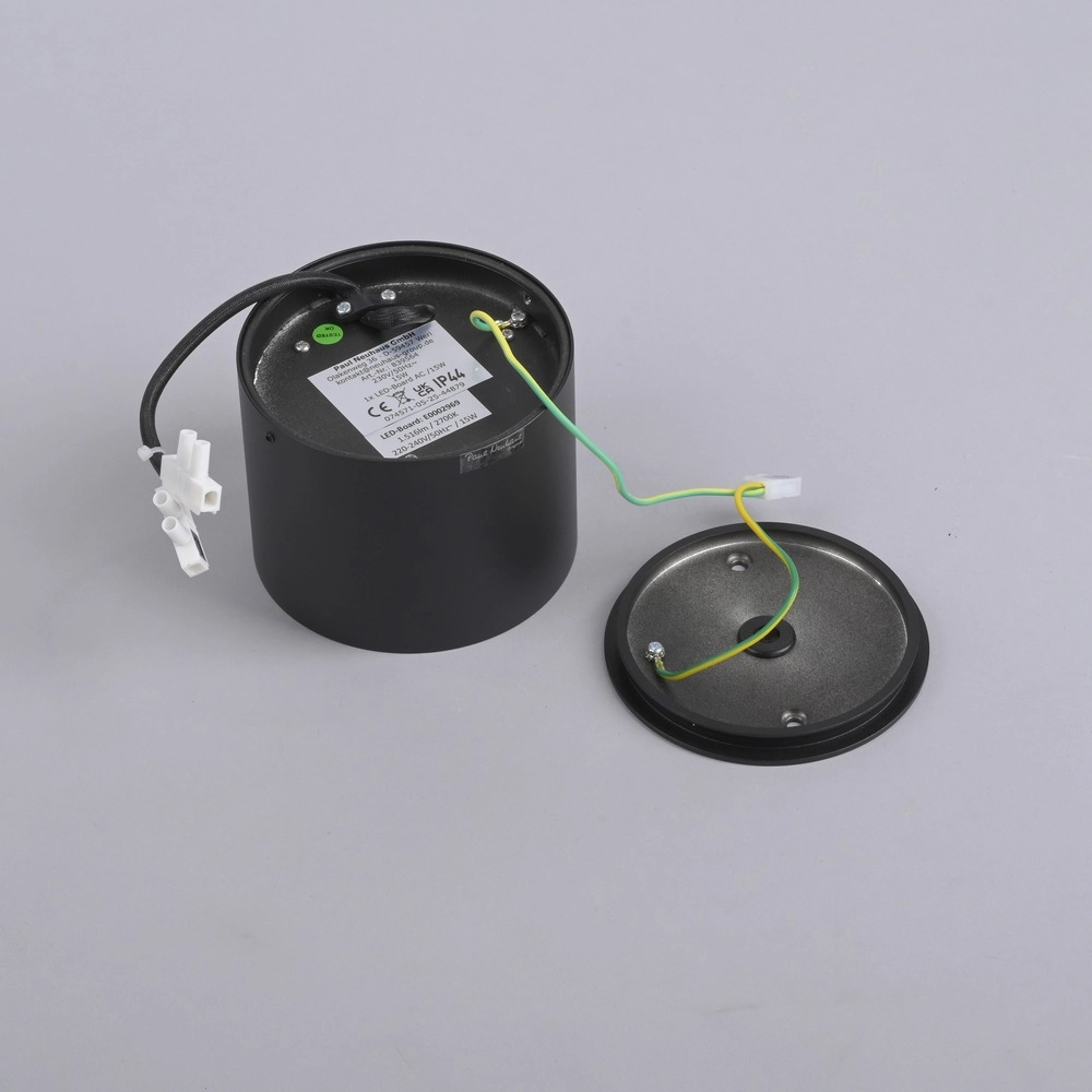 Plafond opbouwspot Pure Point Ø 11cm - black pearl Paul Neuhaus 4012248395646