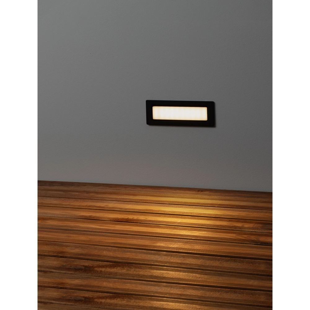 Zwarte inbouwlamp Echo richtbaar