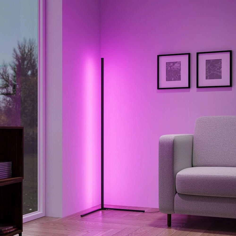 Vloerlamp Gaming Level met RGB en afstandsbediening Trio 4017807577440