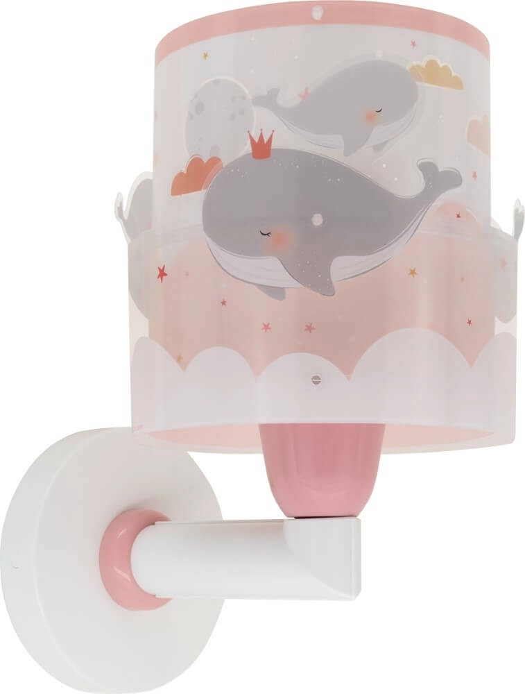 Roze wandlamp Whale Dalber 8420406611792