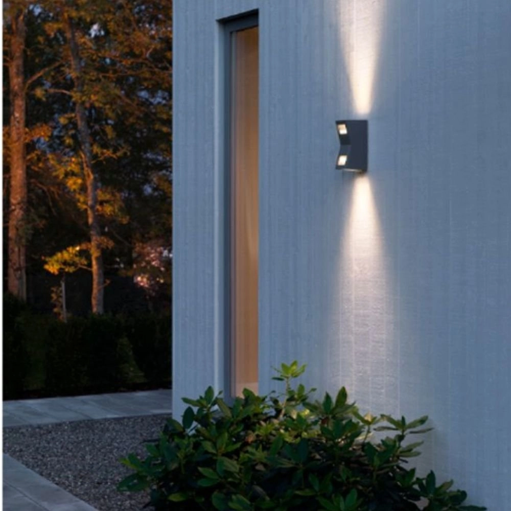 Muurlamp Potenza Up - Down - Front antraciet KonstSmide 7318307956375