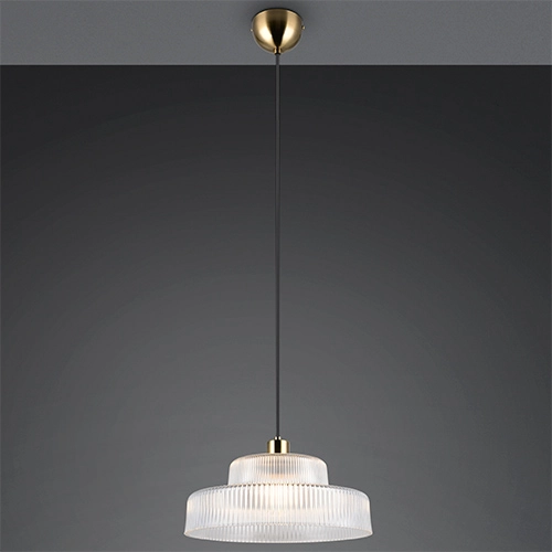Klassieke hanglamp Abella transparant glas