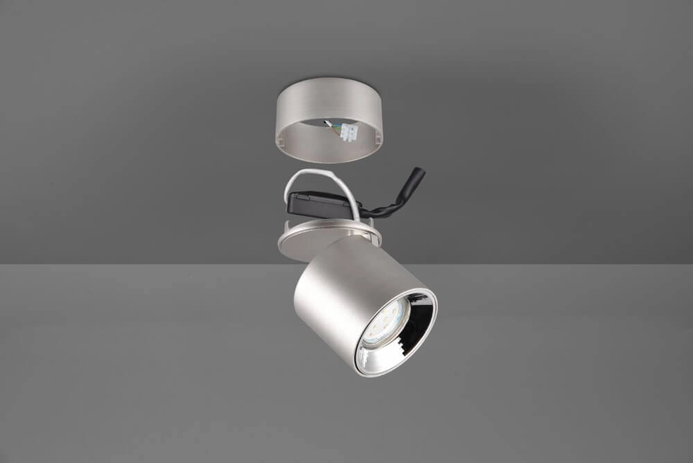 Plafondlamp Guayana nikkel Trio 4017807573947