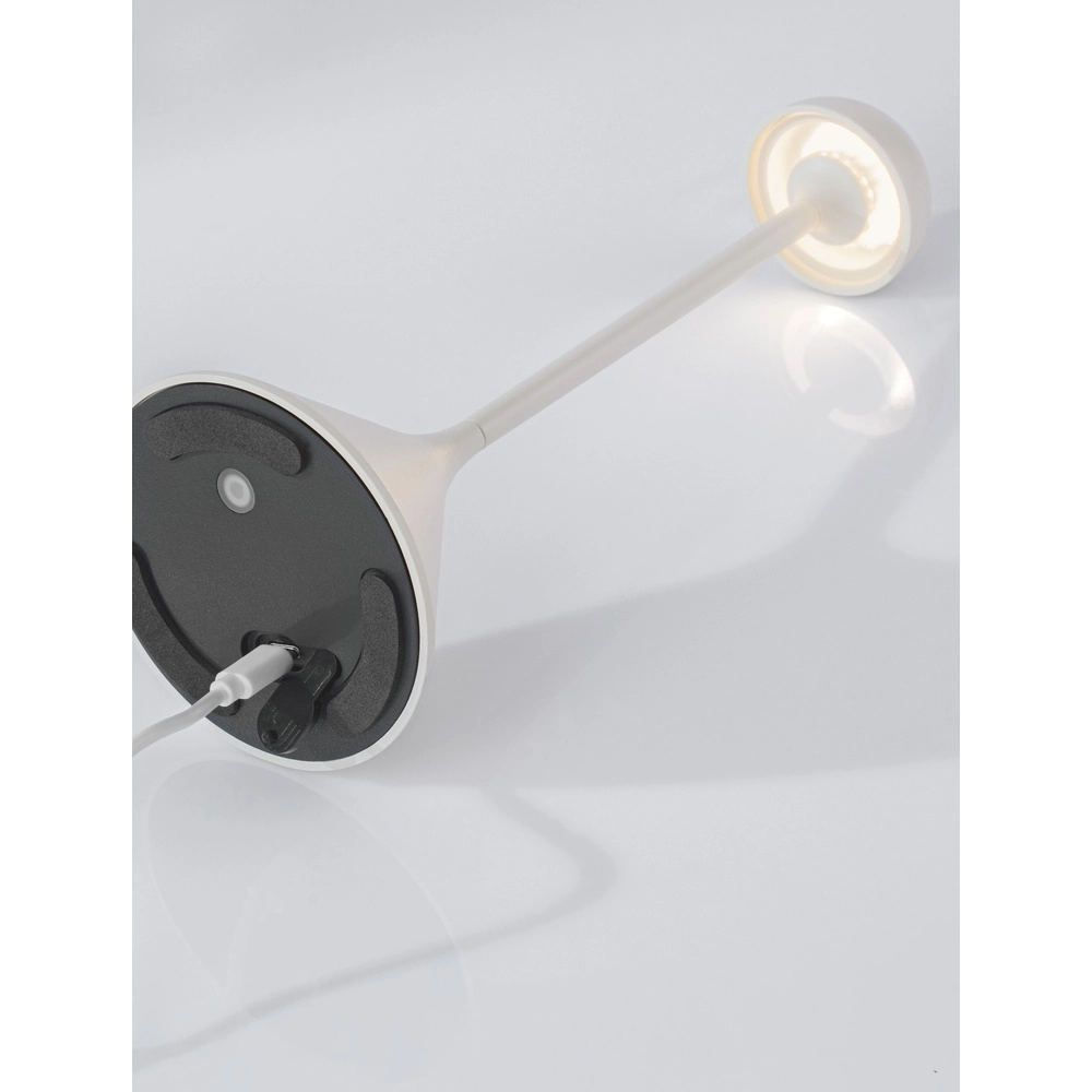 Tafellamp Dalt wit oplaadbaar met USB Lyora 5212017477033