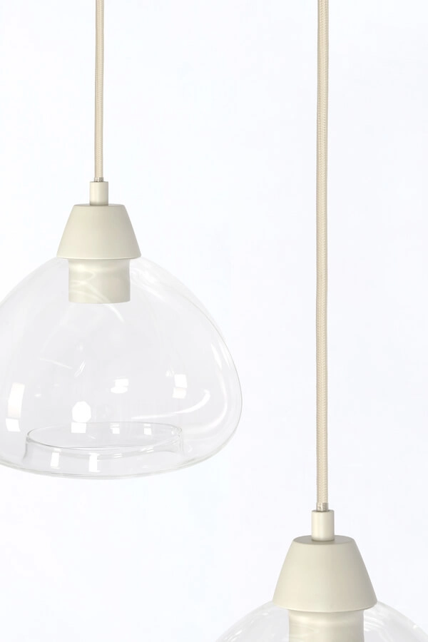 5-lichts hanglamp Bisho crème design 1040cm Light & Living 8717807743321