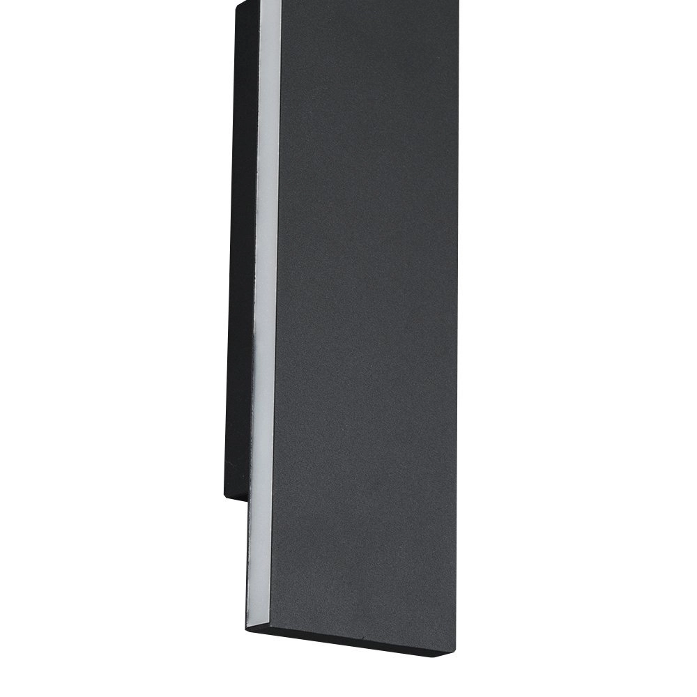 Design wandlamp Concha 28cm antraciet Trio 4017807433401