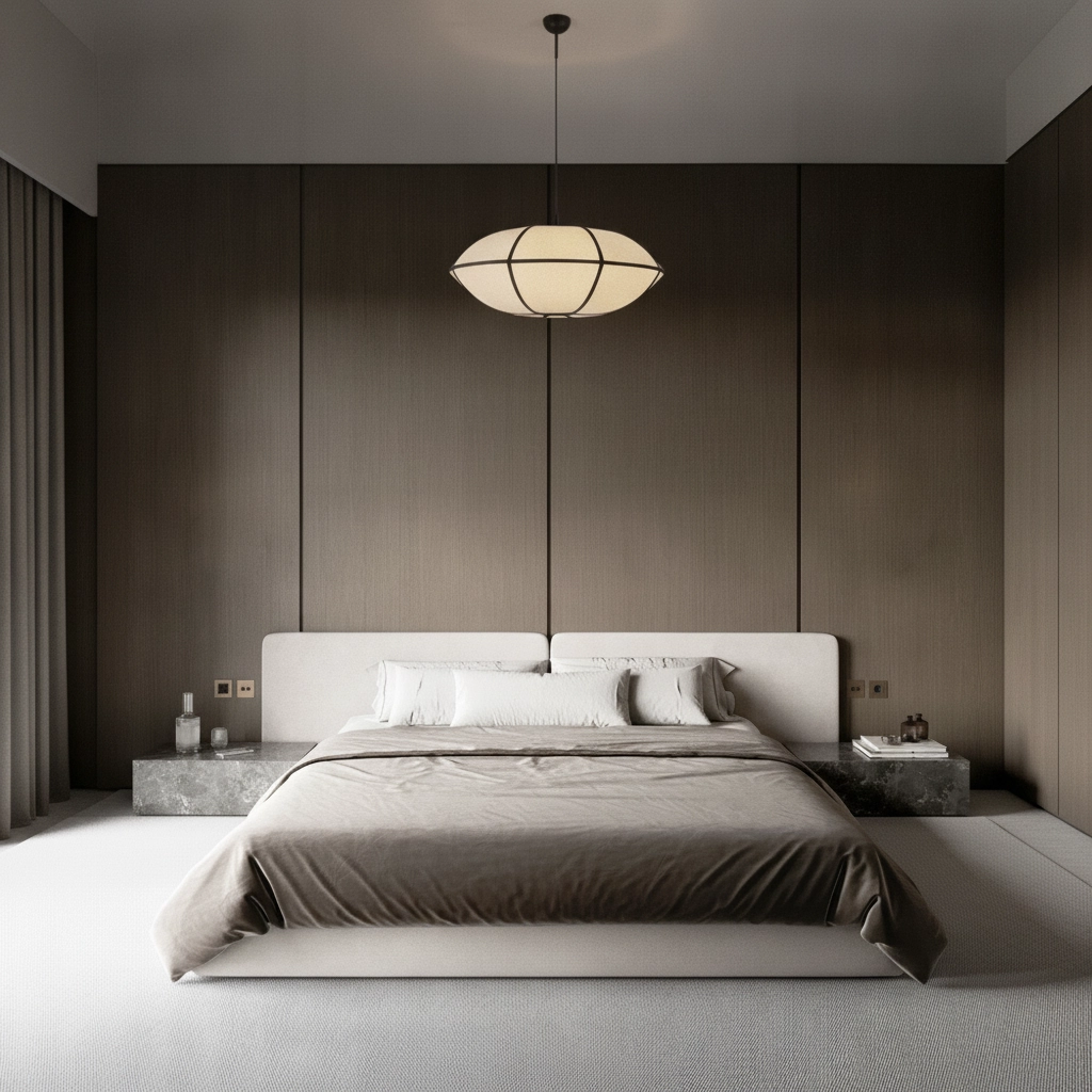 Hanglamp Brera zwart met wit Ø 70cm