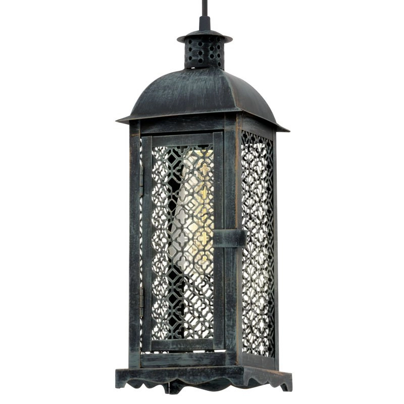 Hanglamp Vintage Square gepatineerd groen Eglo 9002759492151