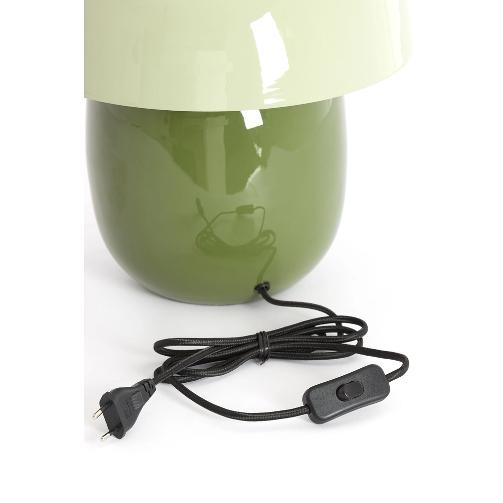 Slaapkamer tafellamp Mimosa glanzend groen Light & Living 8717807816292