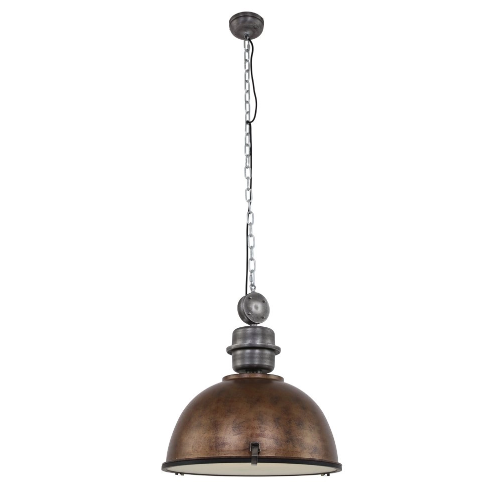 Hanglamp Bikkel XXL antiekbruin met nikkel Steinhauer 8712746106701
