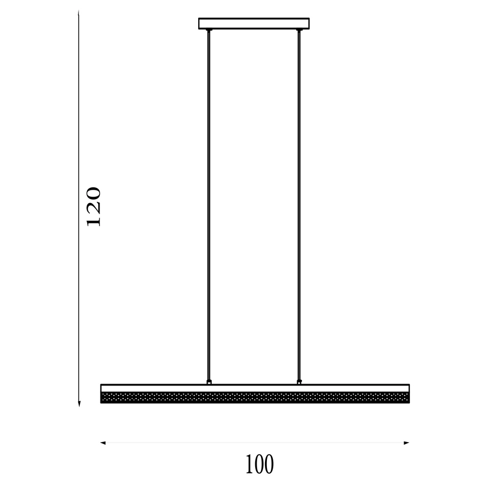 Hanglamp Madeleine goud 100cm Searchlight 5053423299969