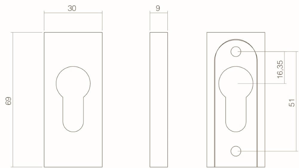 Veiligheidsrozet Salus schuif recht RVS Intersteel 8,71419E+12