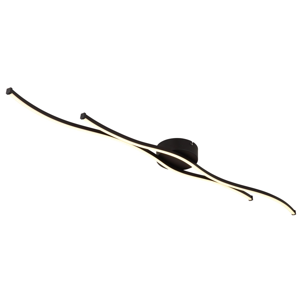 Moderne plafondlamp Boyd zwart