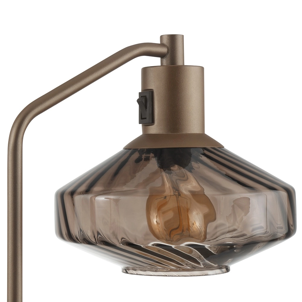 Unieke tafellamp Lyn koffie bruin Brilliant 4004353476976