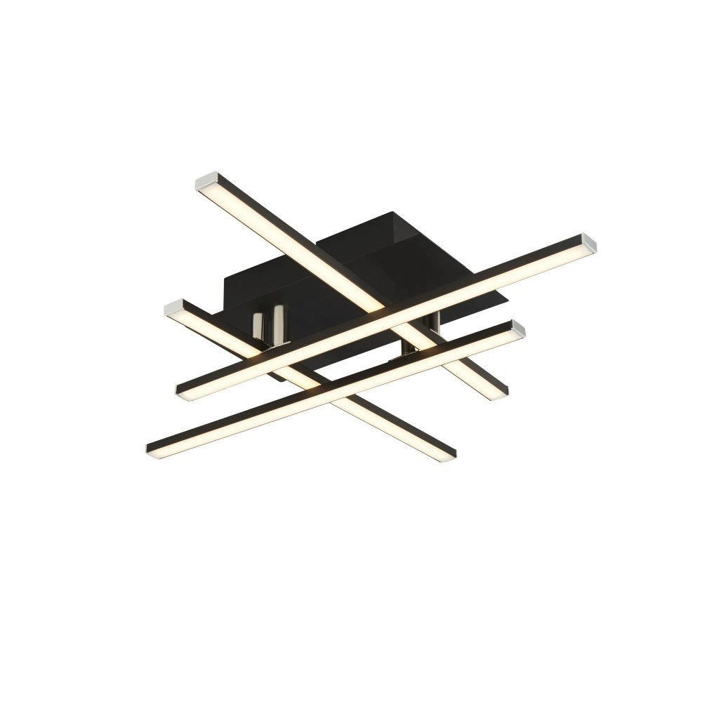 Led plafondlamp Matrix 4-lichts zwart Led plafondlamp Matrix 4-lichts zwart