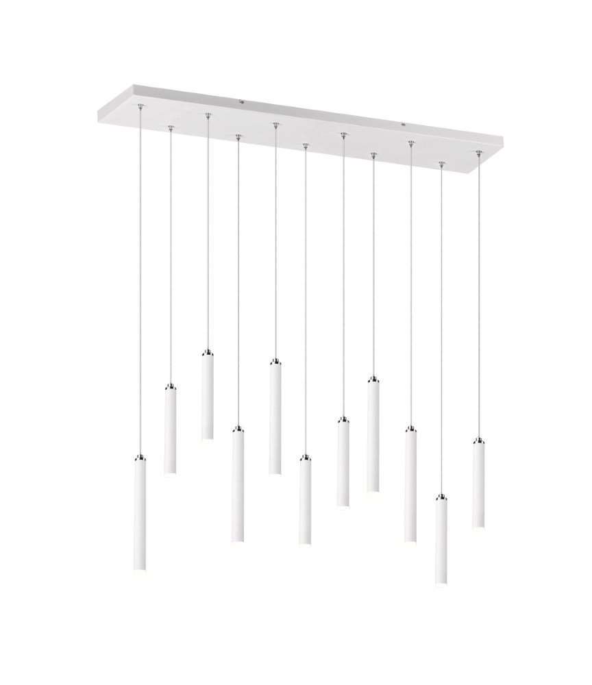 Led hanglamp Tubular 115cm 11-lichts wit Led hanglamp Tubular 115cm 11-lichts wit